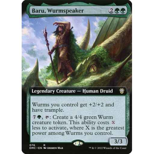 Dominaria United Commander - 76 - Baru, Wurmspeaker - Rare - G - Foil