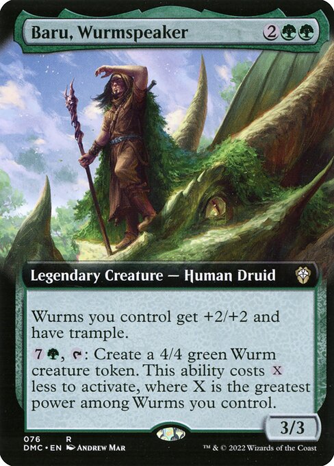 Dominaria United Commander - 76 - Baru, Wurmspeaker - Rare - G - Non-foil