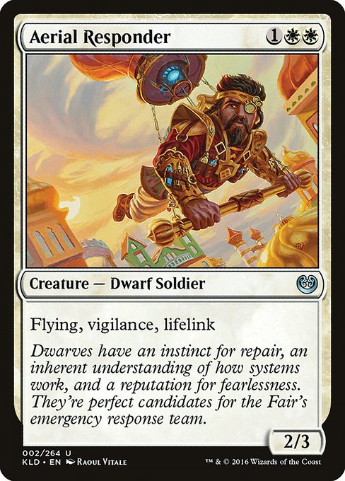Kaladesh - 2 - Aerial Responder - Uncommon - W - Non-foil (Front)