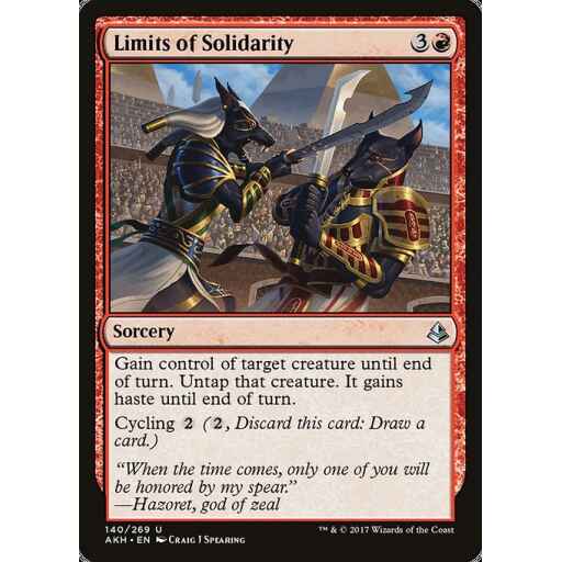 Amonkhet - 140 - Limits of Solidarity - Uncommon - R - Non-foil
