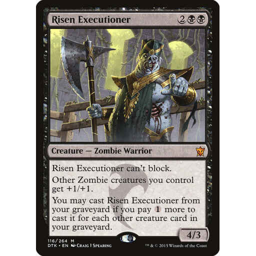 Dragons of Tarkir - 116 - Risen Executioner - Mythic - B - Foil