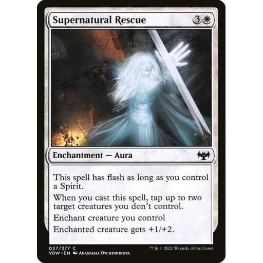 Innistrad: Crimson Vow - 37 - Supernatural Rescue - Common - W - Foil