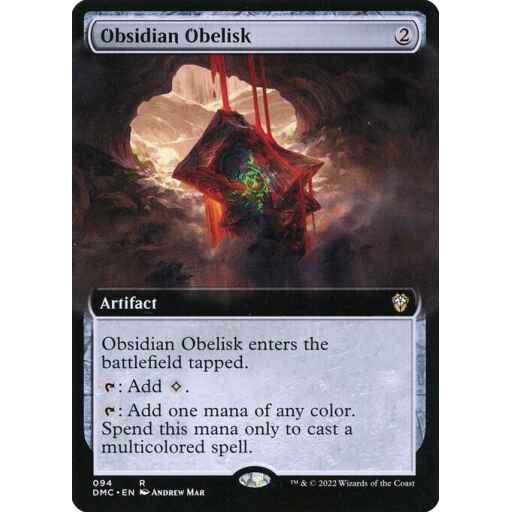 Dominaria United Commander - 94 - Obsidian Obelisk - Rare - C - Non-foil