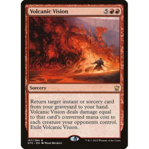 Dragons of Tarkir - 167 - Volcanic Vision - Rare - R - Foil