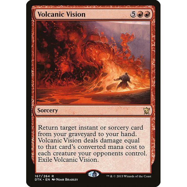 Dragons of Tarkir - 167 - Volcanic Vision - Rare - R - Non-foil