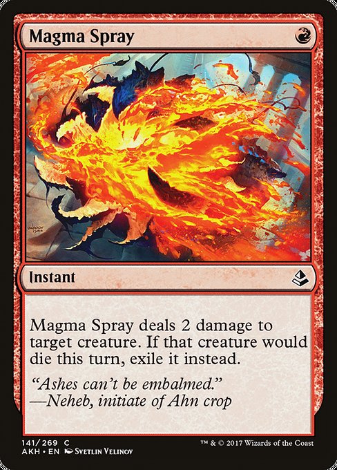 Amonkhet - 141 - Magma Spray - Common - R - Non-foil