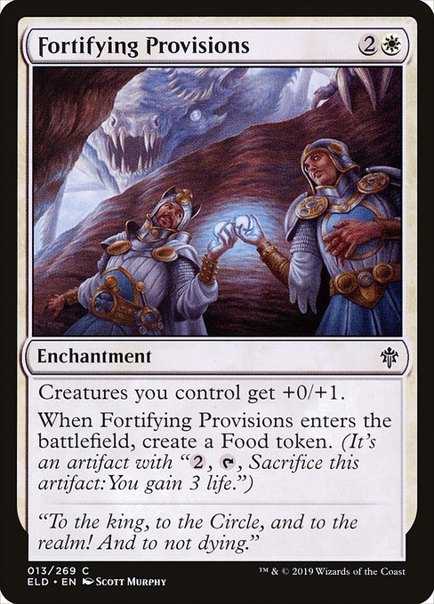 Throne of Eldraine - 13 - Fortifying Provisions - Common - W - Non-foil