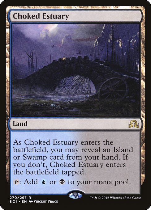 Shadows over Innistrad - 270 - Choked Estuary - Rare - C - Foil