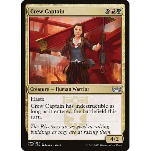 Streets of New Capenna - 180 - Crew Captain - Uncommon - Multi - Foil