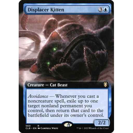 Commander Legends: Battle for Baldur's Gate - 560 - Displacer Kitten - Rare - U - Foil