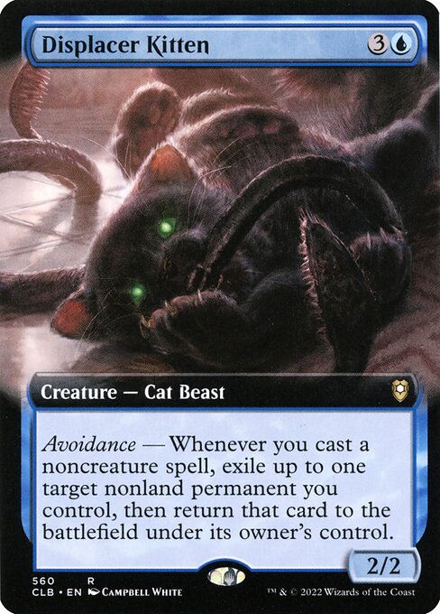 Commander Legends: Battle for Baldur's Gate - 560 - Displacer Kitten - Rare - U - Foil