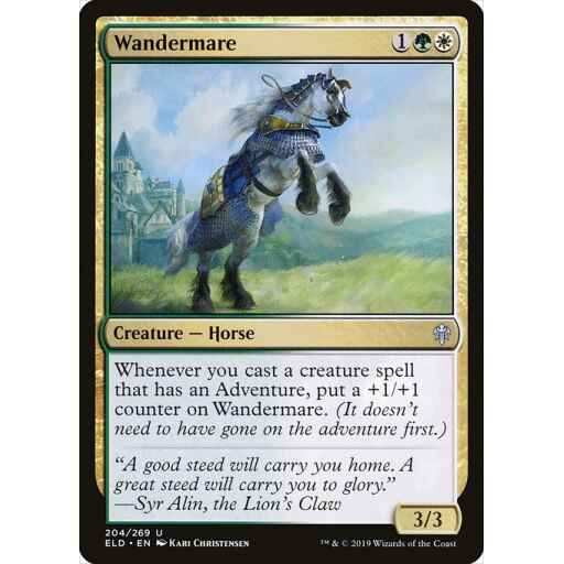 Throne of Eldraine - 204 - Wandermare - Uncommon - WG - Non-foil