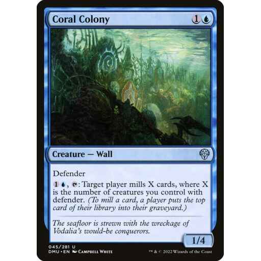 Dominaria United - 45 - Coral Colony - Uncommon - U - Foil