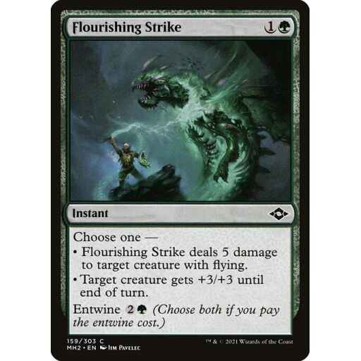 Modern Horizons 2 - 159 - Flourishing Strike - Common - G - Foil