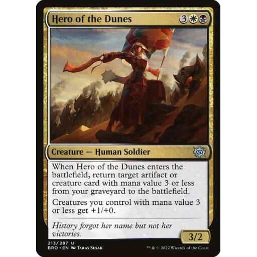 The Brothers' War - 213 - Hero of the Dunes - Uncommon - WB - Non-foil