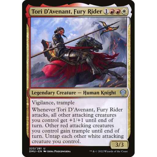 Dominaria United - 223 - Tori D'Avenant, Fury Rider - Uncommon - WR - Foil