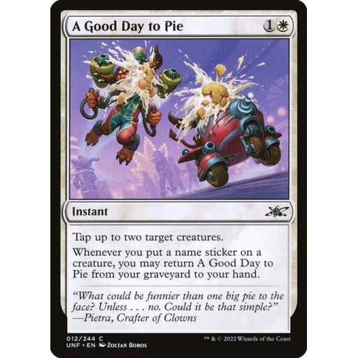 Unfinity - 12 - A Good Day to Pie - Common - W - Foil