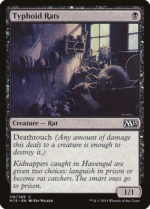 Magic 2015 - 118 - Typhoid Rats - Common - B - Non-foil