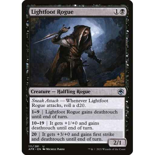 Adventures in the Forgotten Realms - 111 - Lightfoot Rogue - Uncommon - B - Foil