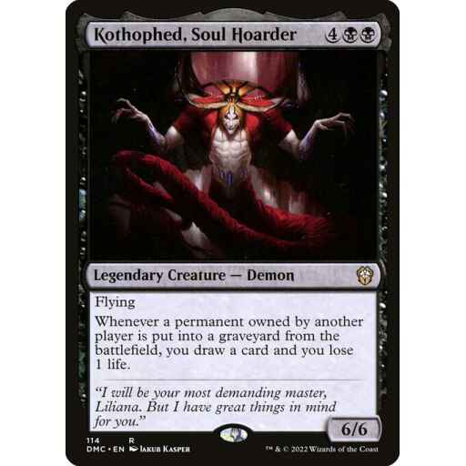 Dominaria United Commander - 114 - Kothophed, Soul Hoarder - Rare - B - Non-foil