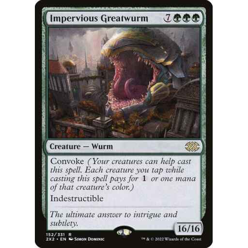 Double Masters 2022 - 152 - Impervious Greatwurm - Rare - G - Non-foil