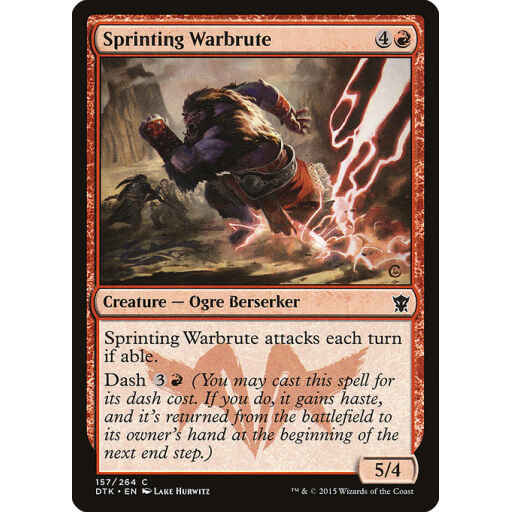 Dragons of Tarkir - 157 - Sprinting Warbrute - Common - R - Foil