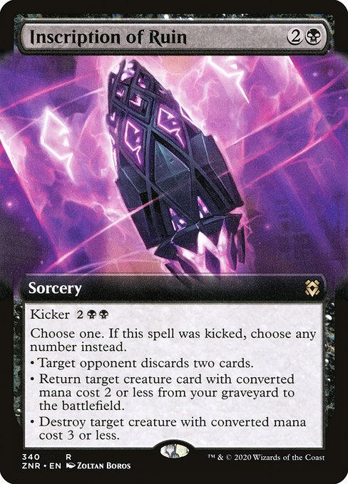Zendikar Rising - 340 - Inscription of Ruin - Rare - B - Non-foil