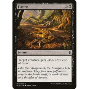Dragons of Tarkir - 100 - Flatten - Common - B - Non-foil