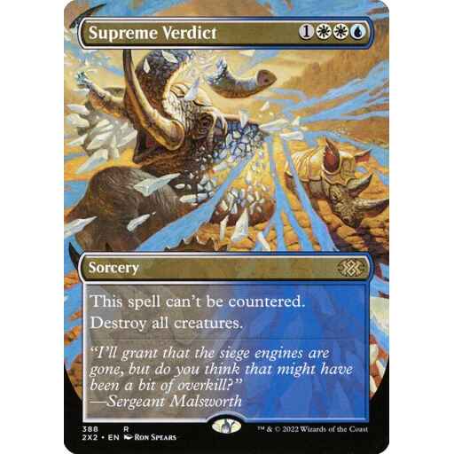 Double Masters 2022 - 388 - Supreme Verdict - Rare - WU - Foil