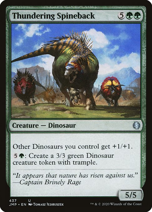 Jumpstart - 437 - Thundering Spineback - Uncommon - G - Non-foil