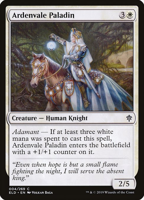 Throne of Eldraine - 4 - Ardenvale Paladin - Common - W - Non-foil