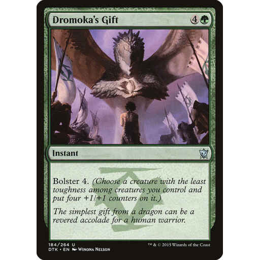 Dragons of Tarkir - 184 - Dromoka's Gift - Uncommon - G - Foil