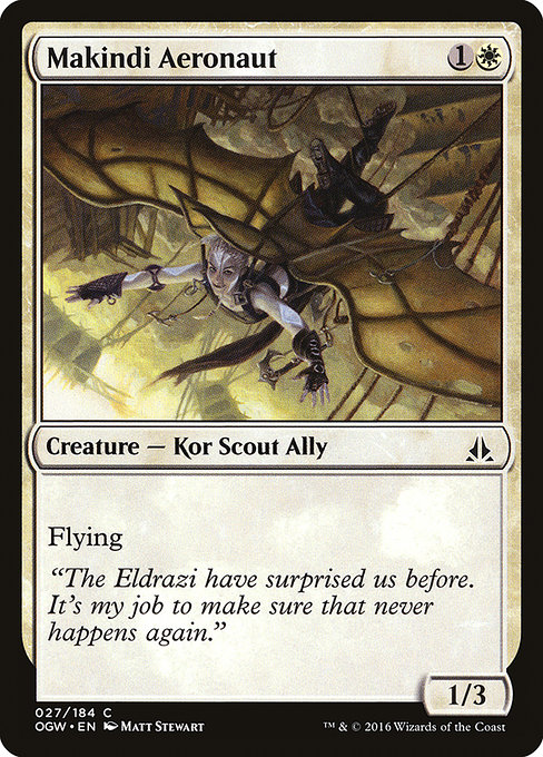 Oath of the Gatewatch - 27 - Makindi Aeronaut - Common - W - Non-foil