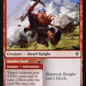 Throne of Eldraine - 137 - Rimrock Knight // Boulder Rush - Common - R - Non-foil