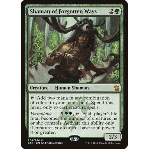 Dragons of Tarkir - 204 - Shaman of Forgotten Ways - Mythic - G - Non-foil