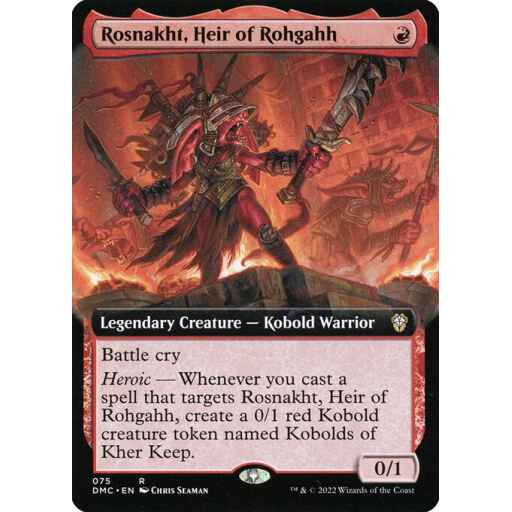 Dominaria United Commander - 75 - Rosnakht, Heir of Rohgahh - Rare - R - Foil