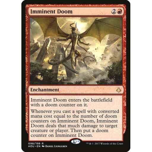 Hour of Devastation - 98 - Imminent Doom - Rare - R - Foil