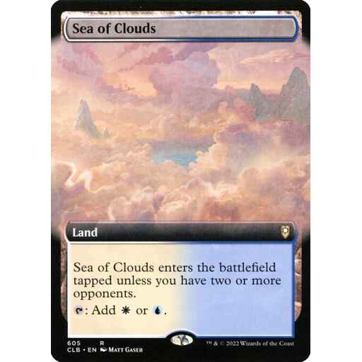 Commander Legends: Battle for Baldur's Gate - 605 - Sea of Clouds - Rare - C - Foil