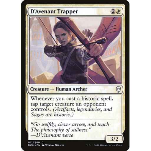 Dominaria - 11 - D'Avenant Trapper - Common - W - Foil