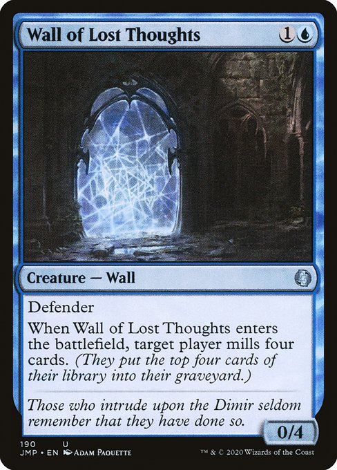 Jumpstart - 190 - Wall of Lost Thoughts - Uncommon - U - Non-foil