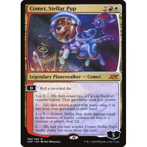 Unfinity - 166 - Comet, Stellar Pup - Mythic - WR - Foil