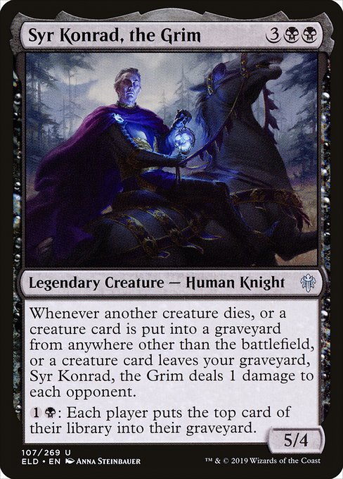 Throne of Eldraine - 107 - Syr Konrad, the Grim - Uncommon - B - Non-foil