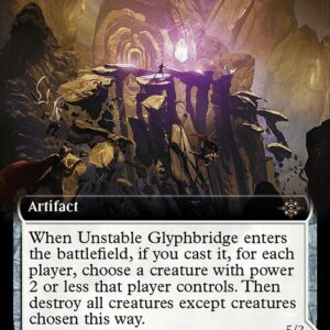 The Lost Caverns of Ixalan - 358 - Unstable Glyphbridge // Sandswirl Wanderglyph - Rare - C - Non-foil (Front)