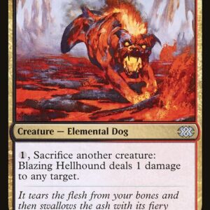 Double Masters 2022 - 183 - Blazing Hellhound - Uncommon - BR - Foil