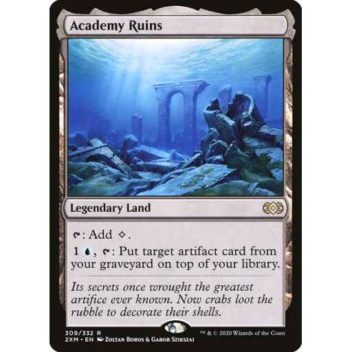 Double Masters - 309 - Academy Ruins - Rare - C - Foil