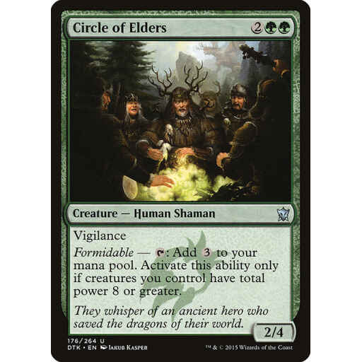 Dragons of Tarkir - 176 - Circle of Elders - Uncommon - G - Foil