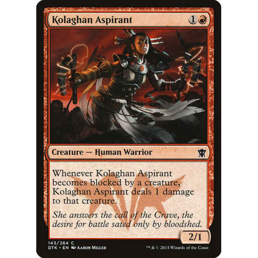 Dragons of Tarkir - 143 - Kolaghan Aspirant - Common - R - Foil