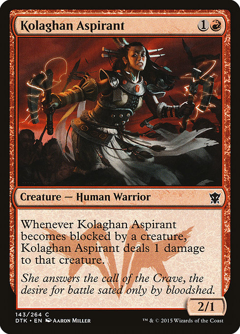 Dragons of Tarkir - 143 - Kolaghan Aspirant - Common - R - Foil