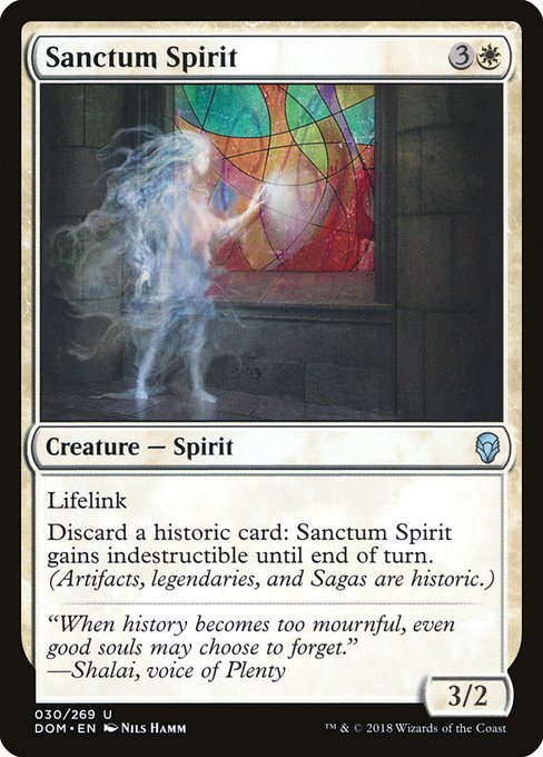 Dominaria - 30 - Sanctum Spirit - Uncommon - W - Foil