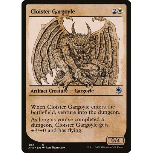 Adventures in the Forgotten Realms - 302 - Cloister Gargoyle - Uncommon - W - Foil